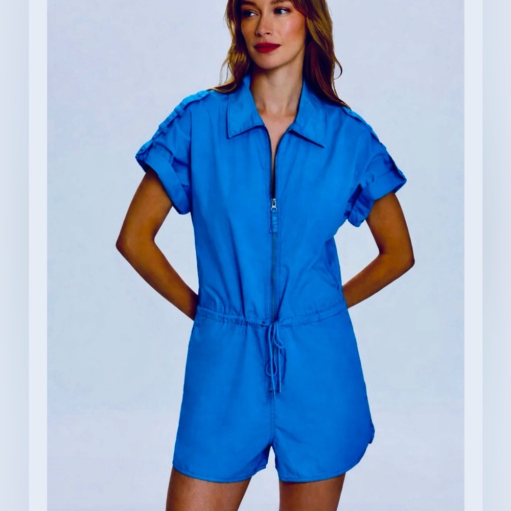 BNWT Pistola Meg Short Sleeve Zip Front Romper